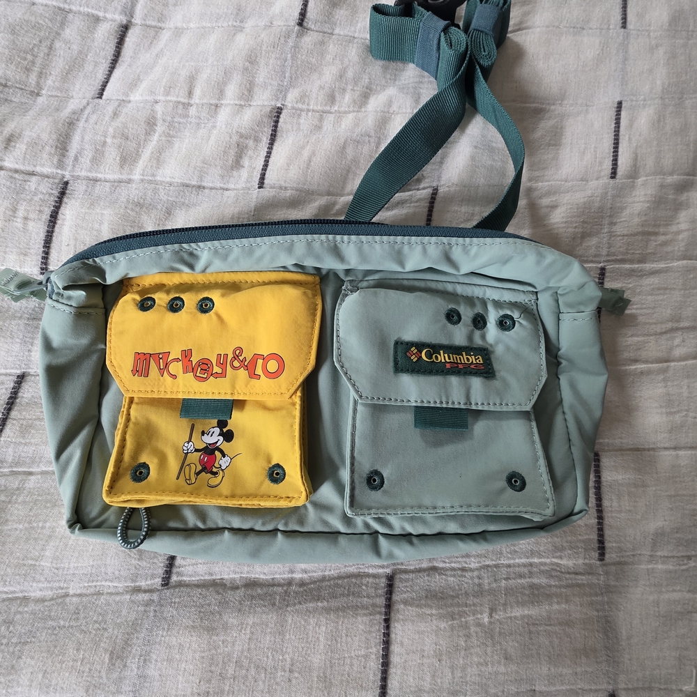 Columbia Mickey & Co Green and Yellow Waist Bag